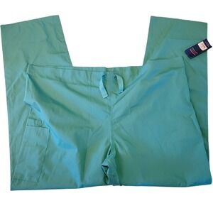 Cherokee Workwear Originals 2XLT‎ Classic Scrubs Pants Green Unisex NWT